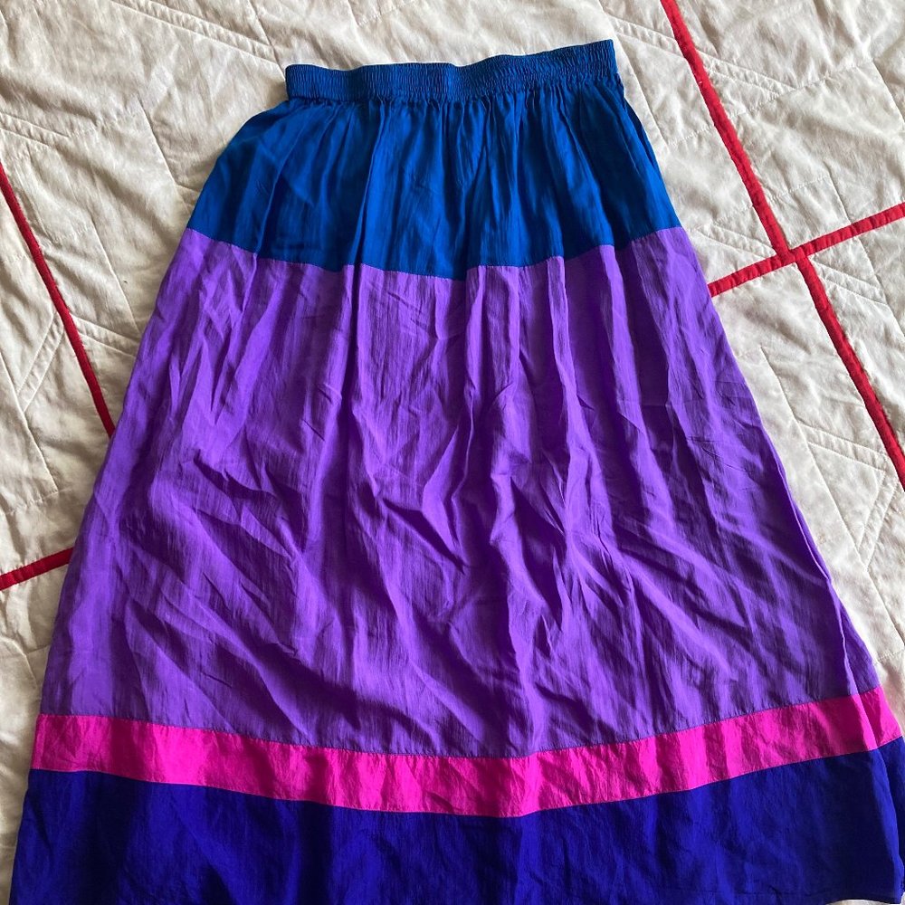carole little silk skirt